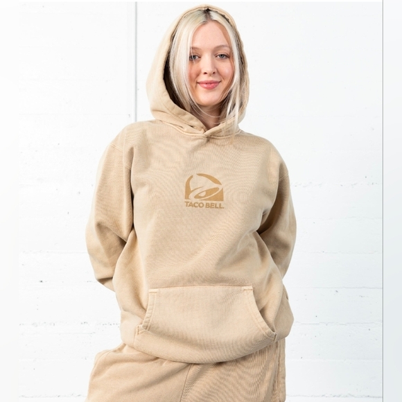 Taco Bell Tops - Taco Bell Sage Color Hoodie Size M